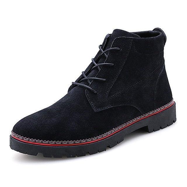 Winter Pu Leather Lace Up British Style Warm Boots-men-wanahavit-Black Boots-6.5-wanahavit