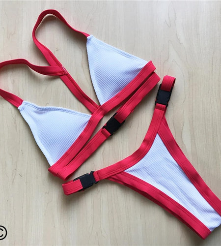 Sexy Braided Strap Brazilian Bikini for women fitness - wanahavit