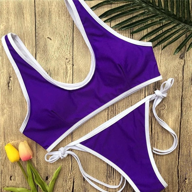 Sexy Brazilian Outline Contrast Bikini-women fitness-wanahavit-Purple-L-wanahavit