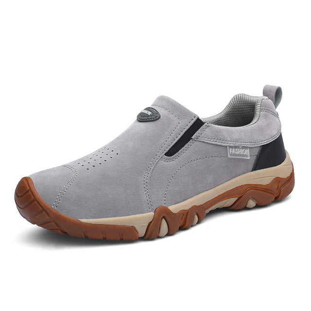 Comfortable PU Leather Casual Shoes-unisex-wanahavit-Grey Shoes-6.5-wanahavit