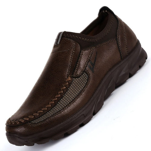 Load image into Gallery viewer, Faux Suede Breathable Slip On Thick Sole Loafer Shoes-men-wanahavit-Brown-6-wanahavit
