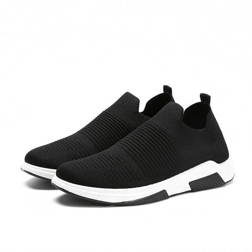 Load image into Gallery viewer, Breathable Mesh Casual Slip On Shoes-unisex-wanahavit-Black Sneakers-6.5-wanahavit
