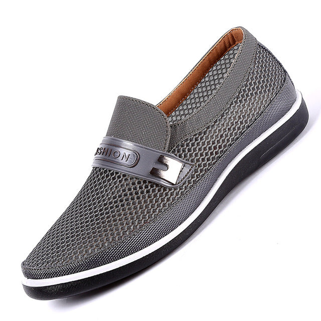 Summer Breathable Mesh Casual Slip On Flat Shoes-unisex-wanahavit-Gray Shoes-6-wanahavit