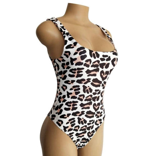 Load image into Gallery viewer, Sexy Dalmatian Print Monokini-women fitness-wanahavit-Black-L-wanahavit
