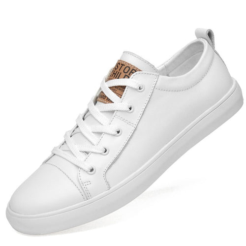 Load image into Gallery viewer, Luxury Genuine Leather Casual Lace Up Sneaker-unisex-wanahavit-White-5.5-wanahavit
