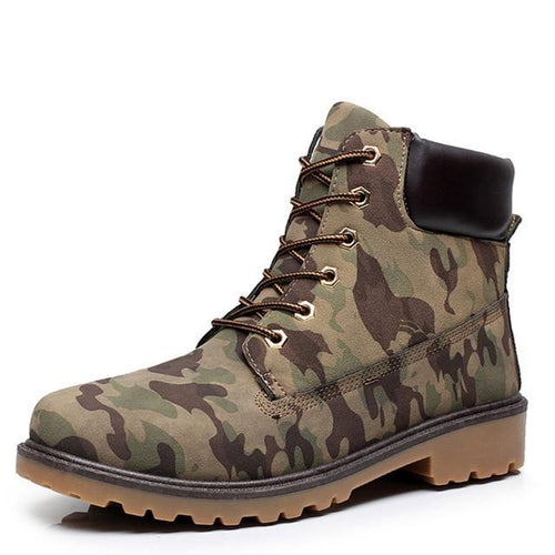 Load image into Gallery viewer, Camouflage Genuine Leather Military Winter Boots With Fur-men-wanahavit-Camouflage Boots-6.5-wanahavit
