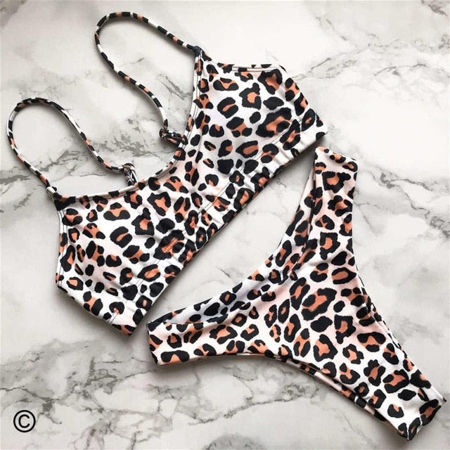 Sexy Leopard Printed Brazilian Bikini-women fitness-wanahavit-White-L-wanahavit