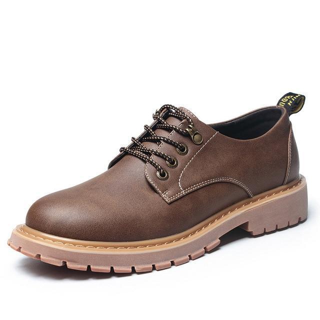 Italian Fashion Luxury Classic Leather Waterproof Shoes-men-wanahavit-brown autumn shoes-11-wanahavit