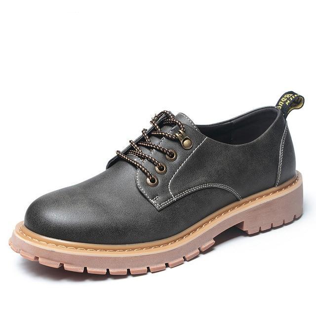 Italian Fashion Luxury Classic Leather Waterproof Shoes-men-wanahavit-grey autumn shoes-11-wanahavit