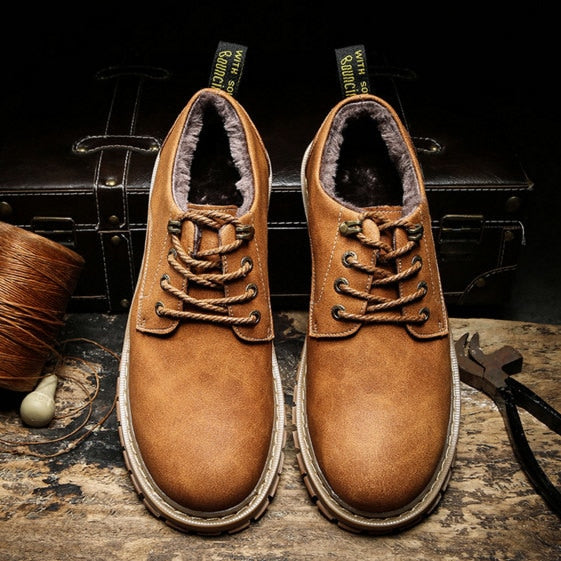 Italian Fashion Luxury Classic Leather Waterproof Shoes-men-wanahavit-yellow winter shoes-11-wanahavit