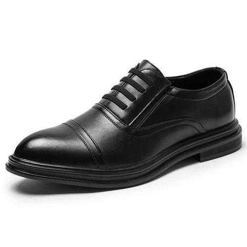 Load image into Gallery viewer, Luxury Leather Concise Business Fashion Breathable Shoe-men-wanahavit-Black Dress Shoes-6-wanahavit
