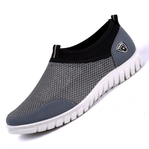 Load image into Gallery viewer, Casual Summer Slip On Mesh Breathable Shoes-men-wanahavit-Grey Shoes-6-wanahavit
