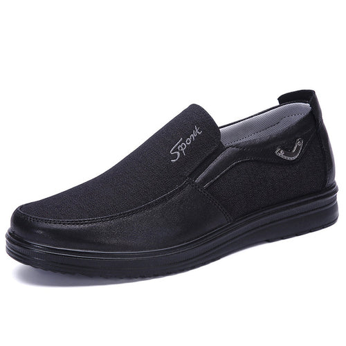 Load image into Gallery viewer, Comfortable Casual Sneakers Canvas Shoes-men-wanahavit-Black-7-wanahavit
