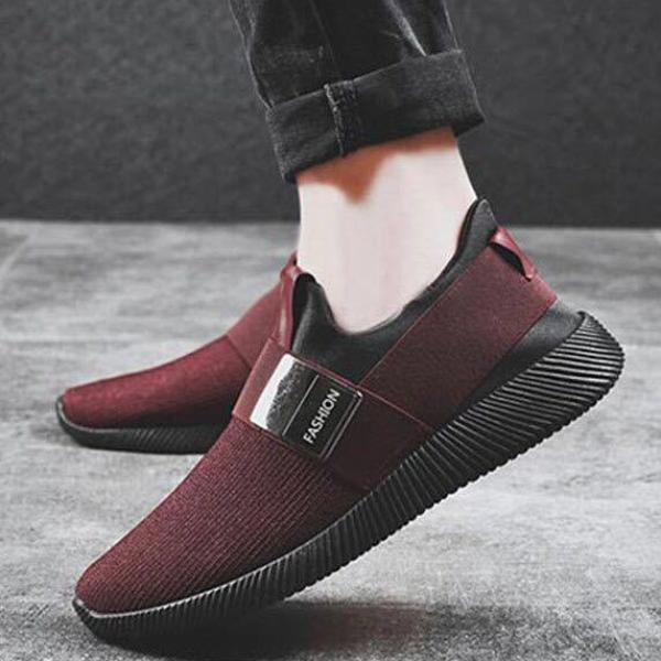 Casual Breathable Fashion Slip On Walking Shoes-men-wanahavit-Red-6.5-wanahavit