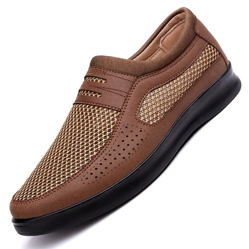 Load image into Gallery viewer, Loafers Moccasins Slip On Breathable Flat Shoes-men-wanahavit-Coffer-6-wanahavit
