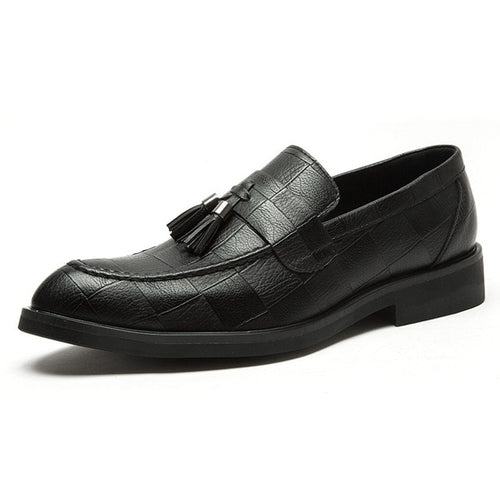 Load image into Gallery viewer, Luxury Genuine Leather Oxford With Tassel Formal Shoes-men-wanahavit-Black-6-wanahavit
