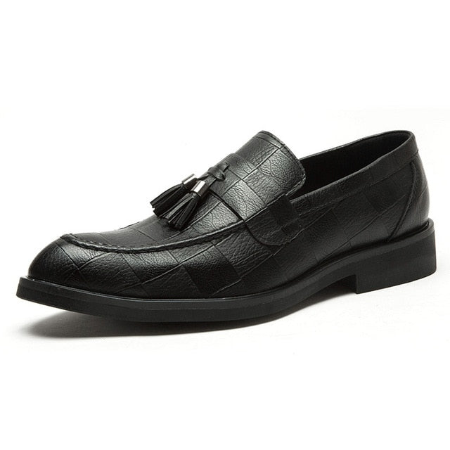 Luxury Genuine Leather Oxford With Tassel Formal Shoes-men-wanahavit-Black-6-wanahavit