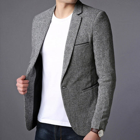 Single Button Slim Fit Party Suit Blazers-men-wanahavit-Black-M-wanahavit