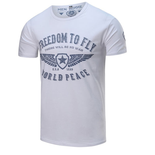 Load image into Gallery viewer, Freedom to Fly Printed Cotton Shirt-men-wanahavit-White-Asian size M-wanahavit
