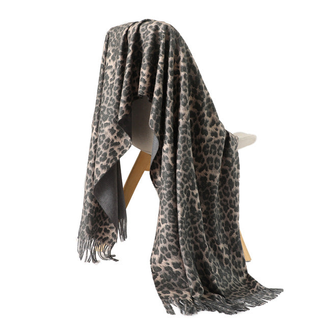 Fashion Silk Scarf Leopard Printed Bandana Shawl #2023-women-wanahavit-2-wanahavit