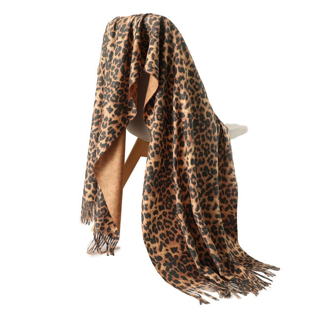 Fashion Silk Scarf Leopard Printed Bandana Shawl #2023-women-wanahavit-5-wanahavit