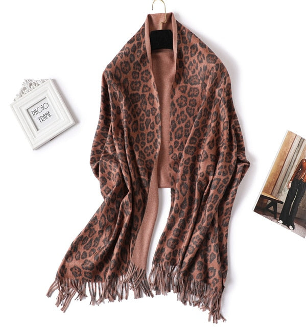 Fashion Silk Scarf Leopard Printed Bandana Shawl #2023-women-wanahavit-7-wanahavit