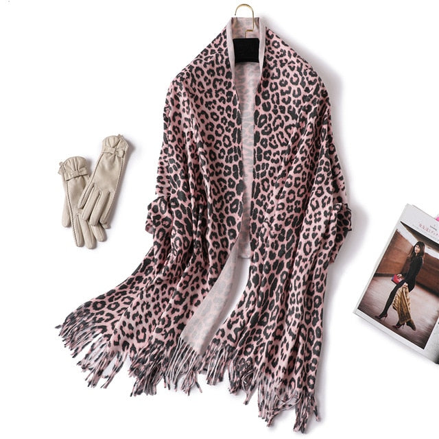 Fashion Silk Scarf Leopard Printed Bandana Shawl #2023-women-wanahavit-8-wanahavit