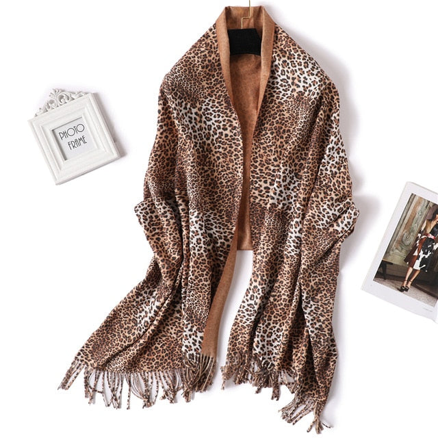 Fashion Silk Scarf Leopard Printed Bandana Shawl #2023-women-wanahavit-9-wanahavit