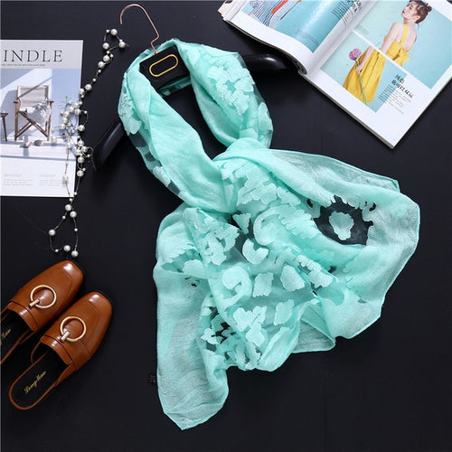 Load image into Gallery viewer, Fashion Silk Scarf Patchwork Bandana Shawl #AS-1-women-wanahavit-green-wanahavit
