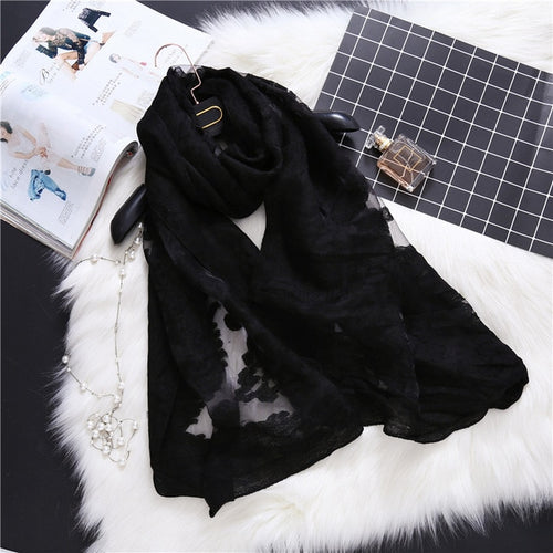 Load image into Gallery viewer, Fashion Silk Scarf Patchwork Bandana Shawl #AS-1-women-wanahavit-black-wanahavit
