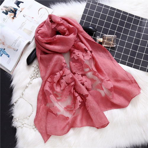 Load image into Gallery viewer, Fashion Silk Scarf Patchwork Bandana Shawl #AS-1-women-wanahavit-skin red-wanahavit
