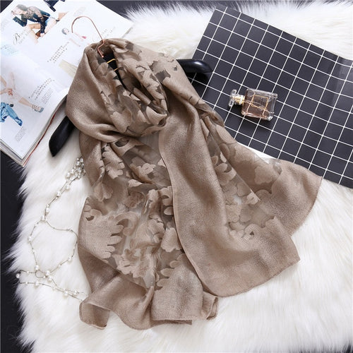 Load image into Gallery viewer, Fashion Silk Scarf Patchwork Bandana Shawl #AS-1-women-wanahavit-khaki-wanahavit
