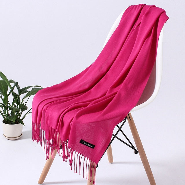 Winter Cashmere Tassel Scarf Printed Bandana Shawl-unisex-wanahavit-c38-wanahavit