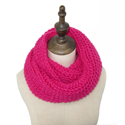 Load image into Gallery viewer, Fashion Collar Knitted Winter Scarf #FS-1-unisex-wanahavit-rose-wanahavit
