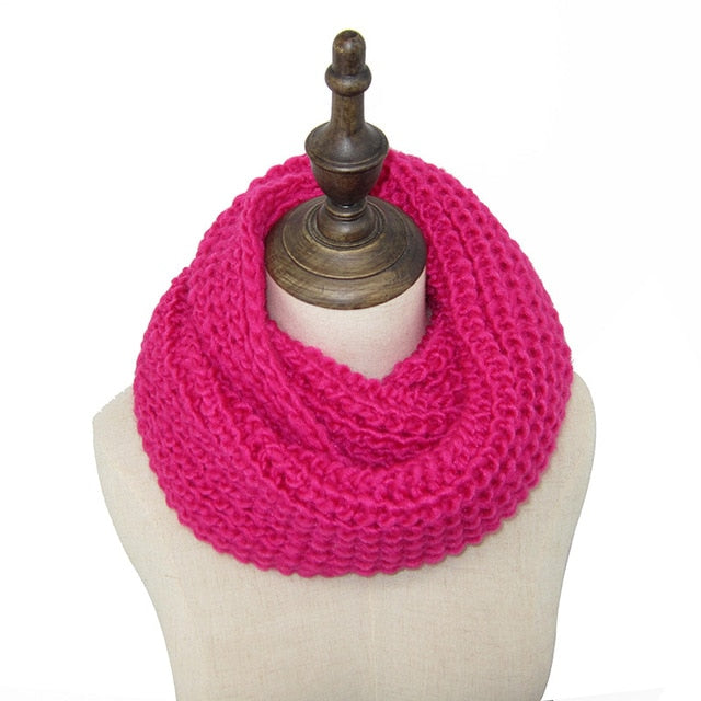 Fashion Collar Knitted Winter Scarf #FS-1-unisex-wanahavit-rose-wanahavit