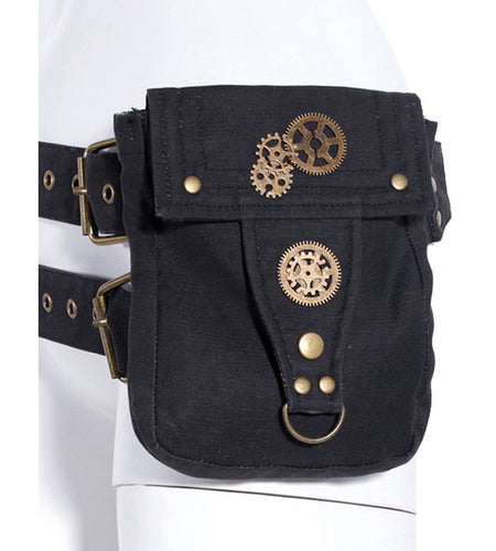 Steampunk Holster Canvas Retro Goth Shoulder Waist Bag-women-wanahavit-wanahavit