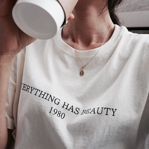 Load image into Gallery viewer, Everything Has Beauty 1980 Casual Tees-unisex-wanahavit-FF76-FSTWH-S-wanahavit
