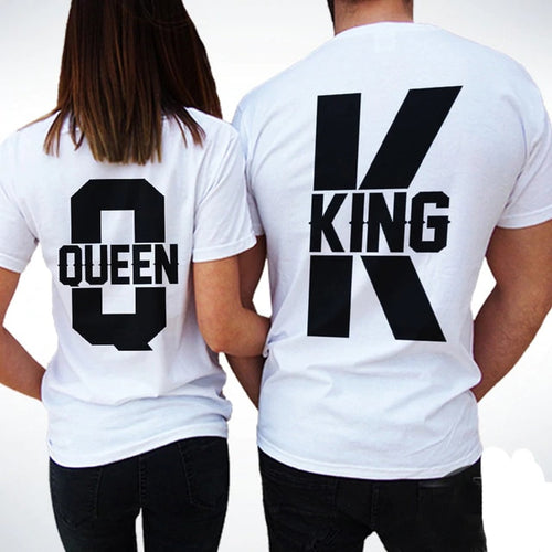 Load image into Gallery viewer, King and Queen Couple Tees-unisex-wanahavit-FH40-FSTWH-L-wanahavit
