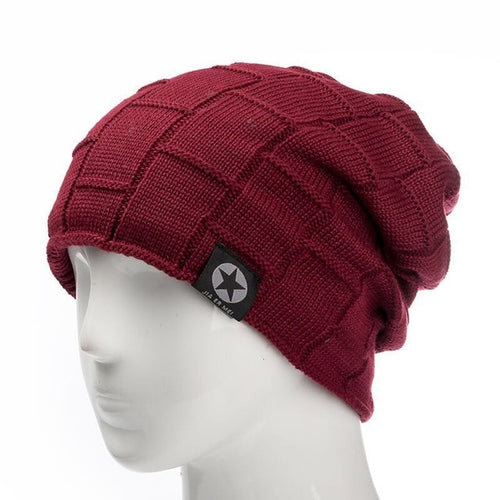 Load image into Gallery viewer, Fleece Lined Soft Stretchable Casual Warm Knitted Winter Beanie-unisex-wanahavit-Red-wanahavit
