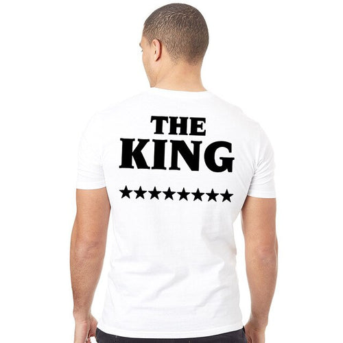 Load image into Gallery viewer, The King with His Queen Matching Couple Tees-unisex-wanahavit-N083-MSTWH-L-wanahavit
