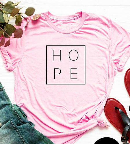 Faith Hope Love Christian Statement Shirt-unisex-wanahavit-pink tee black text-S-wanahavit