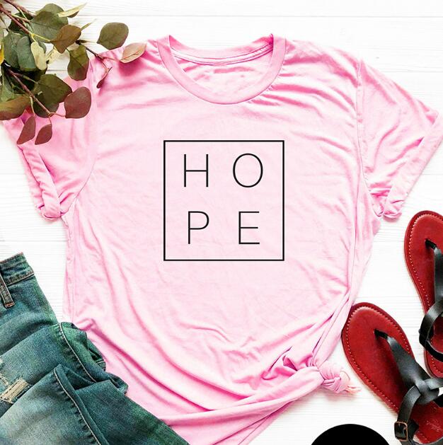 Faith Hope Love Christian Statement Shirt-unisex-wanahavit-pink tee black text-S-wanahavit