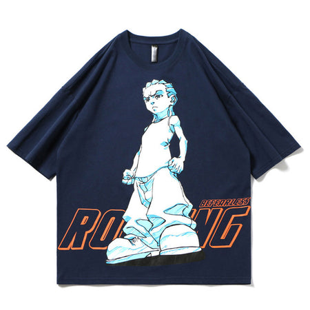 Remain Free Printed Hip Hop Streetwear Loose Tees-unisex-wanahavit-Black-Asian S-wanahavit