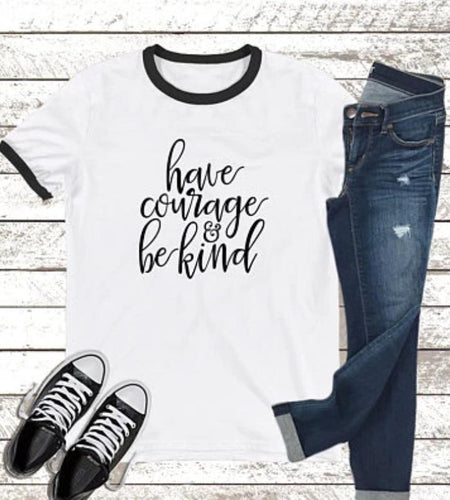 Have Courage And Be Kind Christian Statement Shirt-unisex-wanahavit-Black-S-wanahavit