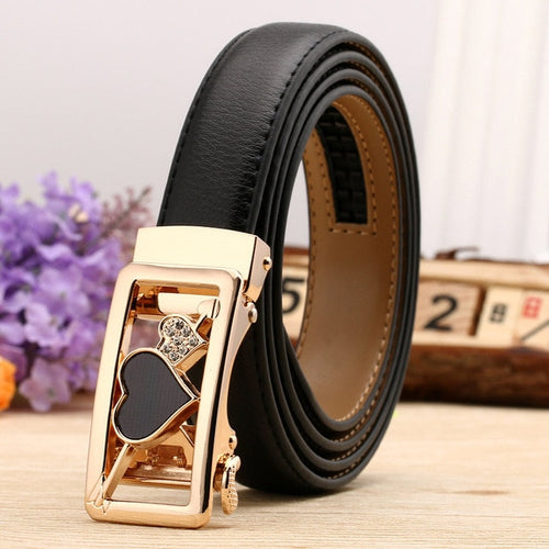 Load image into Gallery viewer, Famous Designer High Quality Leather Belts-women-wanahavit-H601 Gold Black-95CM-wanahavit
