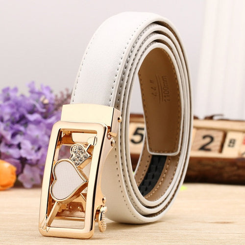 Load image into Gallery viewer, Famous Designer High Quality Leather Belts-women-wanahavit-H601 Gold White-95CM-wanahavit
