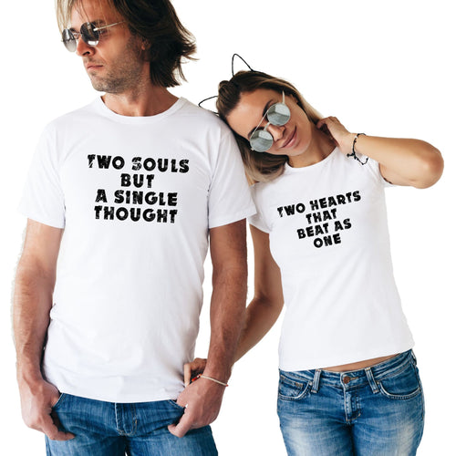 Load image into Gallery viewer, Two Souls But A Single Thought Two Hearts That Beat As One Matching Couple Tees-unisex-wanahavit-FF53-FSTWH-S-wanahavit
