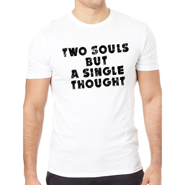 Two Souls But A Single Thought Two Hearts That Beat As One Matching Couple Tees-unisex-wanahavit-MZ66-MSTWH-L-wanahavit