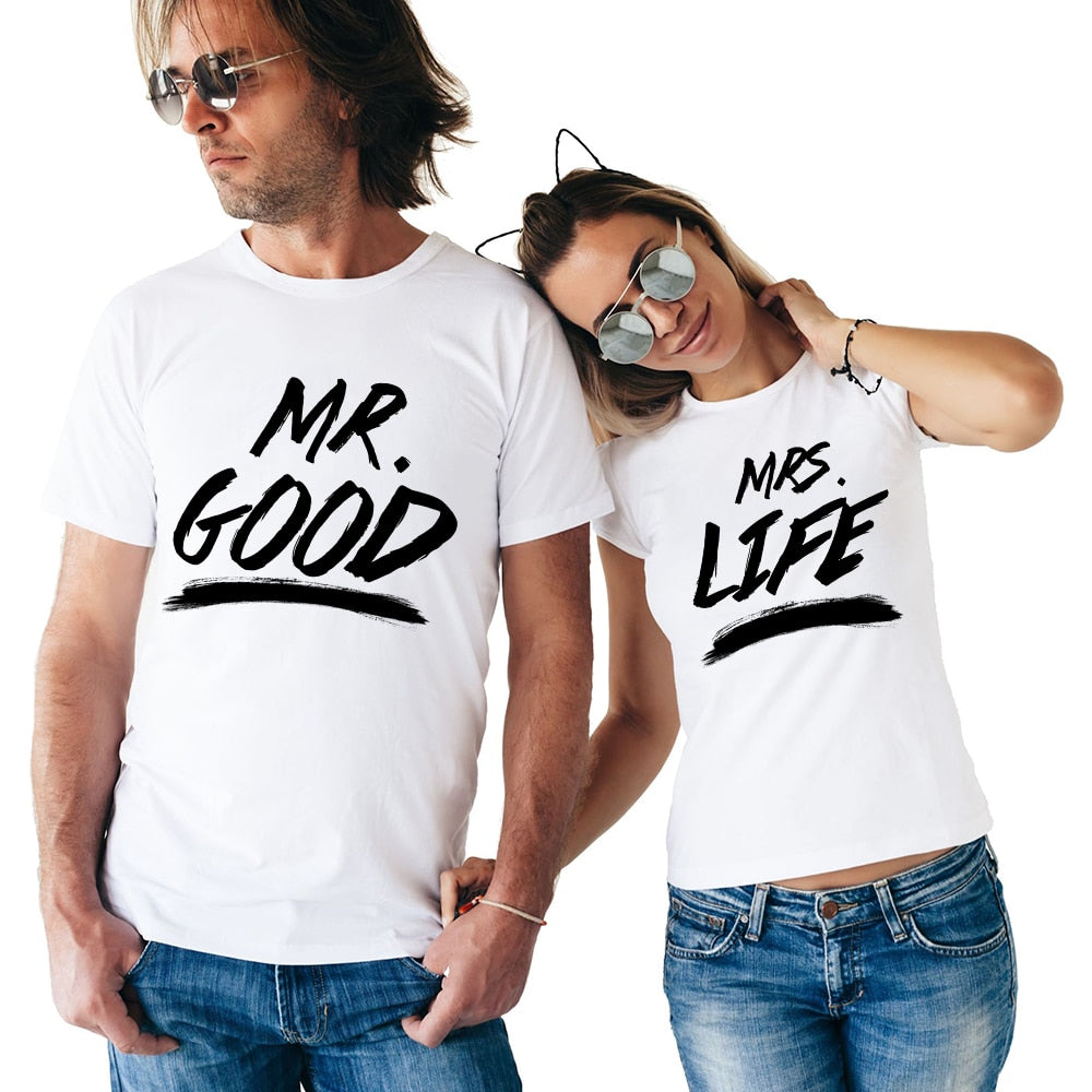 Mr. & Mrs. Good Life Couple Tees-unisex-wanahavit-FD52-FSTWH-S-wanahavit