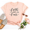 peach tee black text
